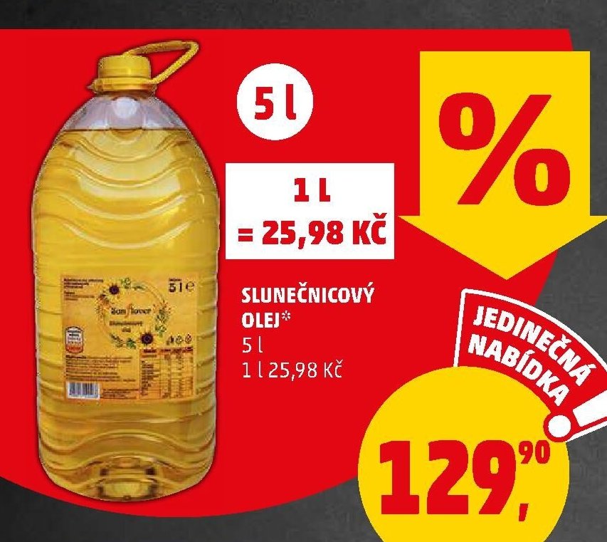 Slunečnicový olej 5 l