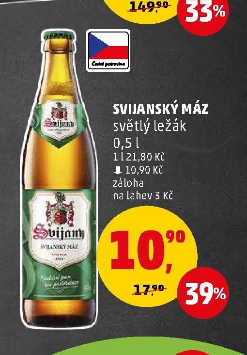 Svijanský máz světlý ležák 0,5 l