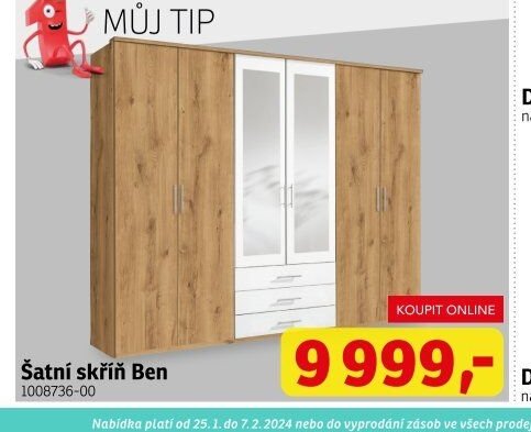 Šatní skříň Ben