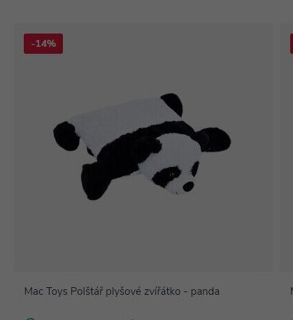 Mac Toys Polštář plyšové zvířátko - panda