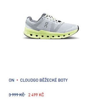 ON CLOUDGO BĚŽECKÉ BOTY