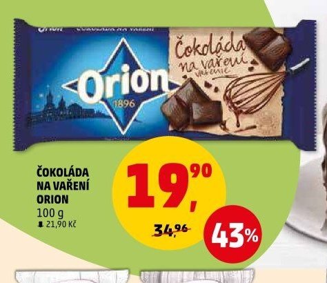 Čokoláda na vaření Orion