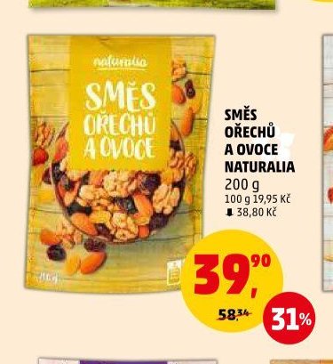 SMĚS OŘECHŮ A OVOCE NATURALIA
