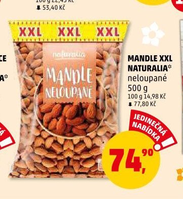 MANDLE XXL NATURALIA neloupané