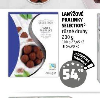 Lanýžové pralinky Selection