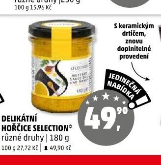 DELIKÁTNÍ HOŘČICE SELECTION