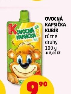 Ovocná kapsička Kubík