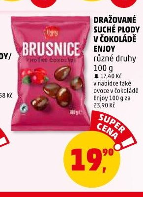 Dražované suché plody v čokoládě Enjoy