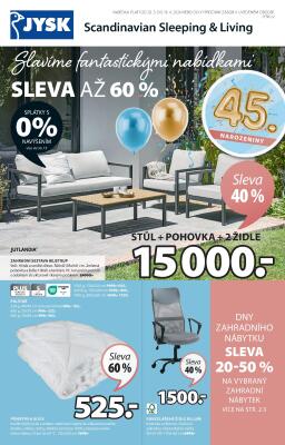 aktuální leták Jysk 20.3.2024-16.4.2024