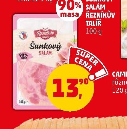 Šunkový salám Řezníkův talíř 100 g