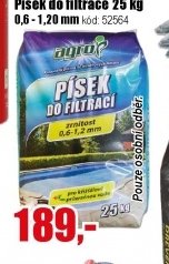 Písek do filtrace 25 kg