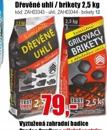 Dřevěné uhlí / brikety 2,5 kg
