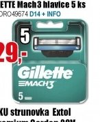 Gillette Mach3 hlavice 5 ks