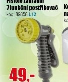 Pistole zahradní 7funkční postřikovač