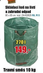 Skládací koš na listí a zahradní odpad