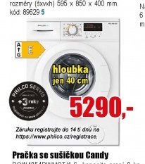 Pračka PHILCO PLD 106 ECZ