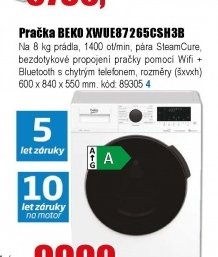 Pračka BEKO XWUE87265CSH3B