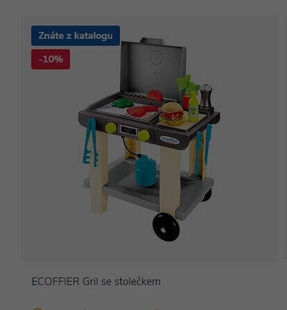 ECOFFIER Gril se stolečkem
