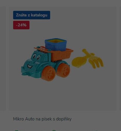 Mikro Auto na písek s doplňky