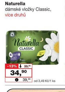 Naturella dámské vložky Classic