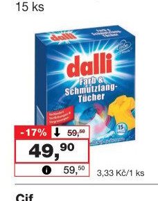 Dalli ubrousky do pračky