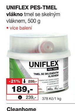 UNIFLEX PES-TMEL vlákno tmel se skelným vláknem, 500 g