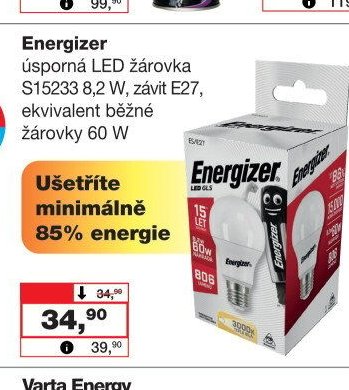 Energizer úsporná LED žárovka