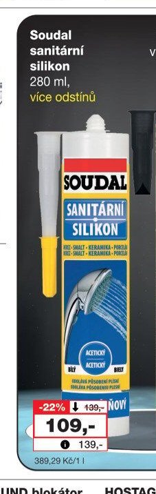 Soudal sanitární silikon