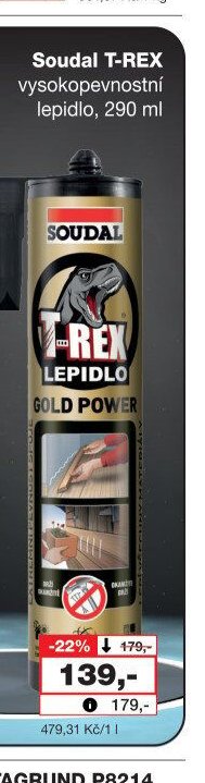 Soudal T-REX vysokopevnostní lepidlo