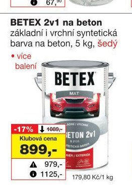 BETEX 2v1 na beton