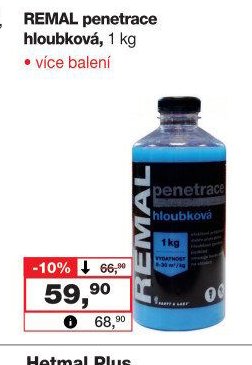 REMAL penetrace hloubková, 1 kg