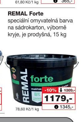 REMAL Forte speciální omyvatelná barva