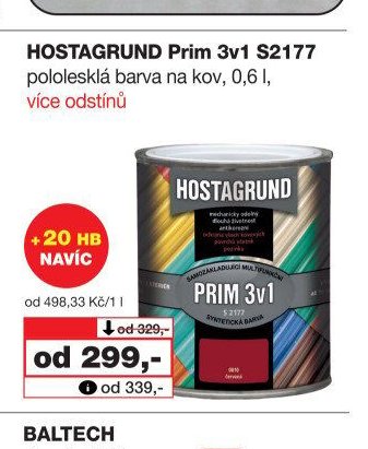 HOSTAGRUND Prim 3v1 S2177, 0,6 l