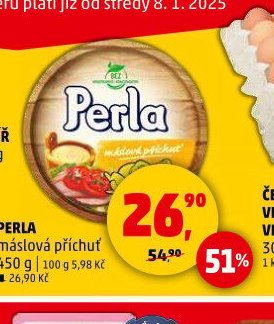 Perla máslová příchuť 450 g