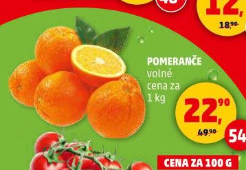 Pomeranče volné 1 kg