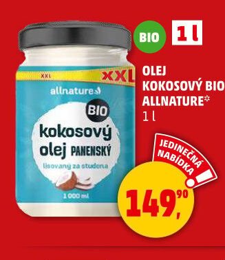 OLEJ KOKOSOVÝ BIO ALLNATURE