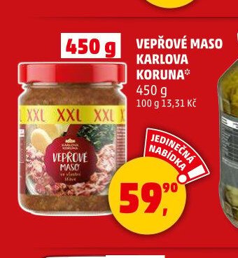 VEPŘOVÉ MASO KARLOVA KORUNA