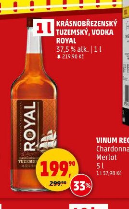 Krásnobřezenský Tuzemský, Vodka Royal