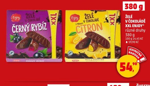 ŽELÉ V ČOKOLÁDĚ XXL ENJOY