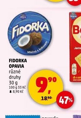 FIDORKA OPAVIA různé druhy