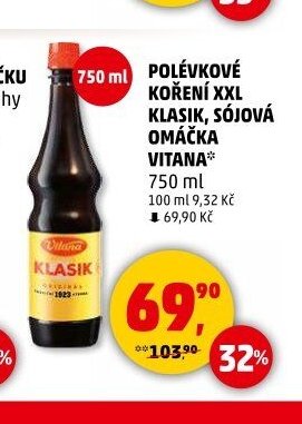 POLÉVKOVÉ KOŘENÍ XXL KLASIK, SÓJOVÁ OMÁČKA VITANA