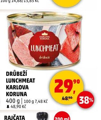 DRŮBEŽÍ LUNCHMEAT KARLOVA KORUNA