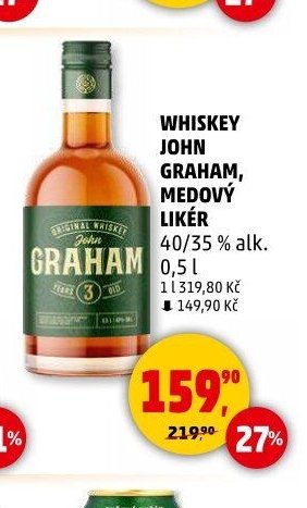 WHISKEY JOHN GRAHAM, MEDOVÝ LIKÉR