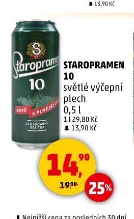 STAROPRAMEN 10 světlé výčepní