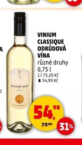 VINIUM CLASSIQUE ODRŮDOVÁ VÍNA