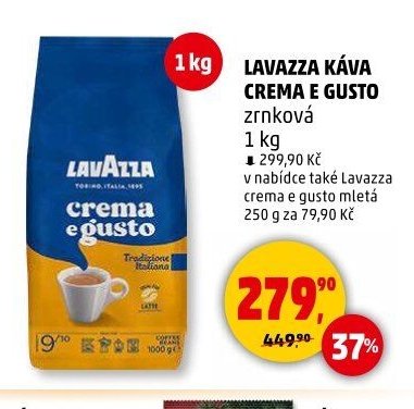 LAVAZZA KÁVA CREMA E GUSTO zrnková
