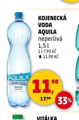 KOJENECKÁ VODA AQUILA neperlivá