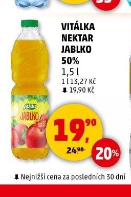 VITÁLKA NEKTAR JABLKO 50%