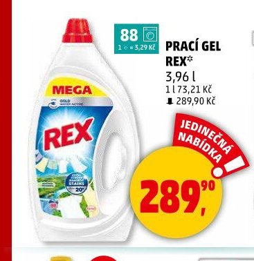 PRACÍ GEL REX 3,96 l
