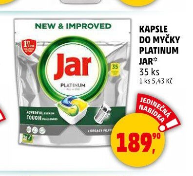 KAPSLE DO MYČKY PLATINUM JAR 35 ks